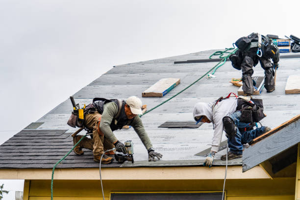 Professional Roofing technician working in Bangor, PA